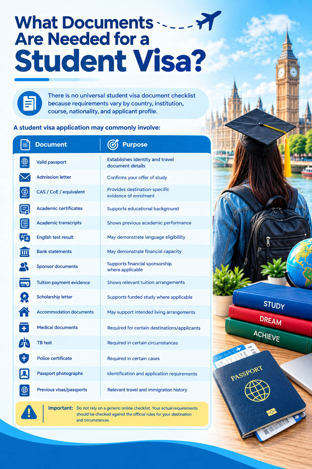 What Documents Are Needed for a Student Visa?